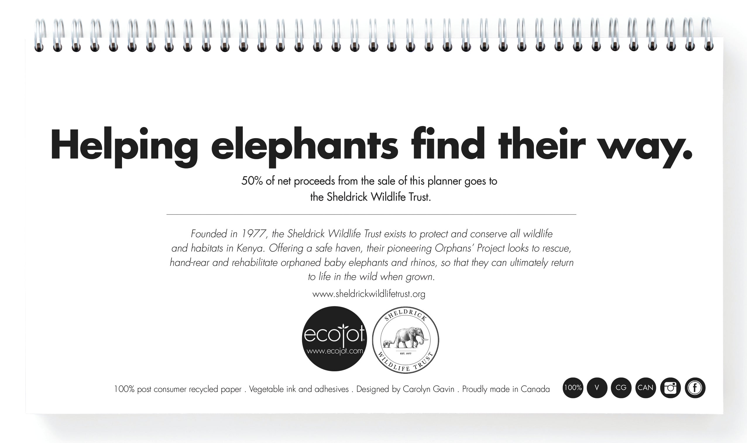 Elephant Love Jumbo Journal and Planner set