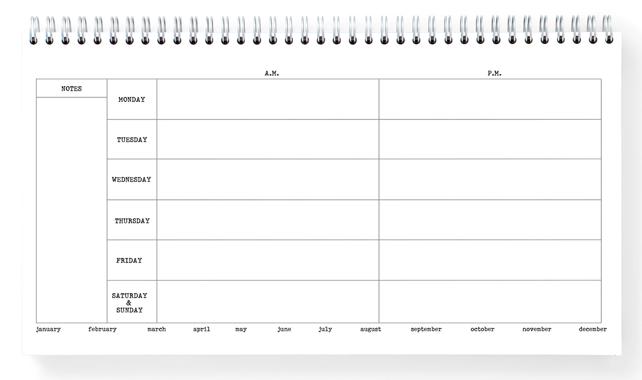 Cabin Weekly Planner