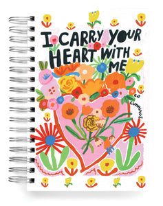 I carry your heart with me jumbo journal