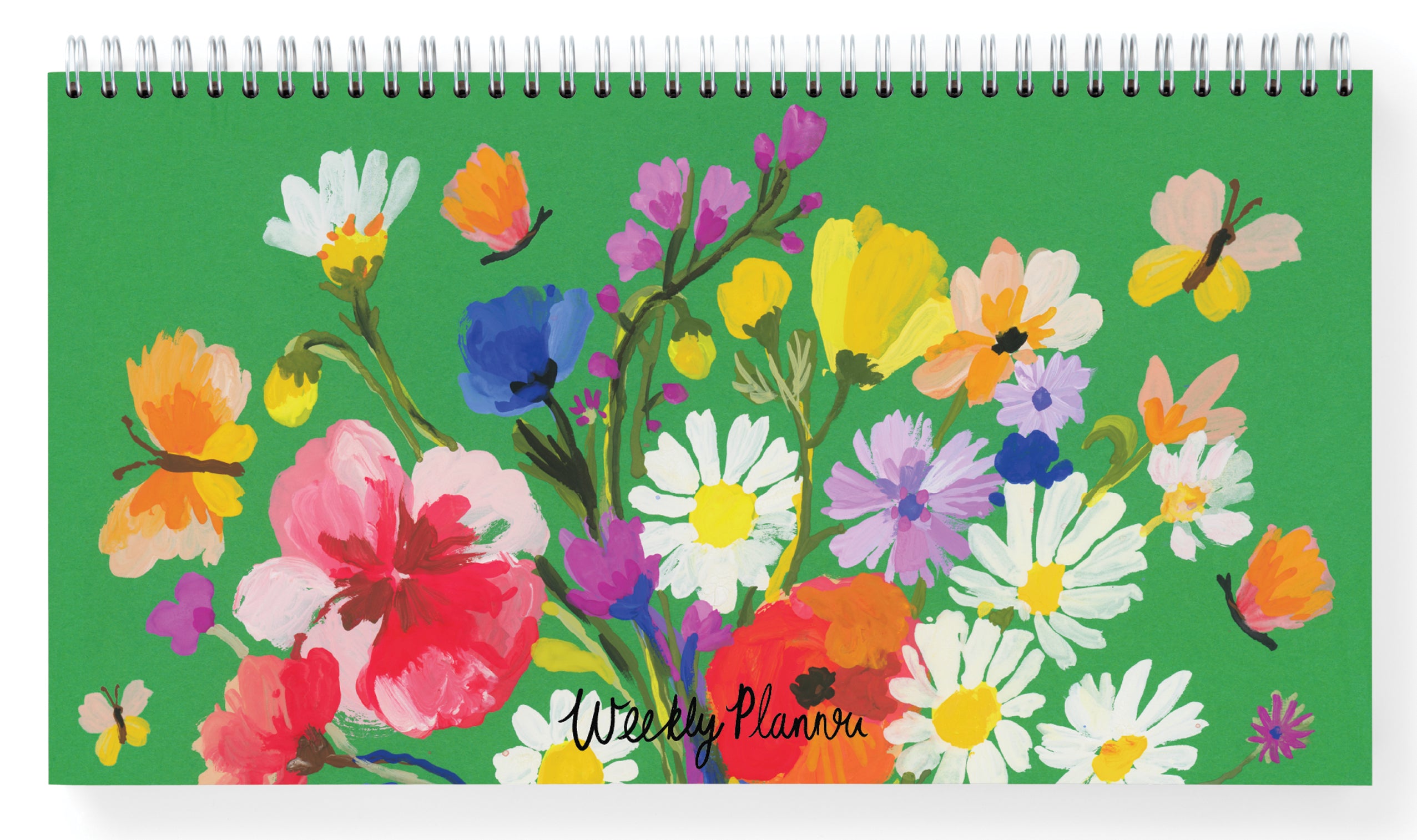Bouquet on Green Weekly Planner