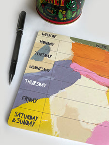 Splish Splash Weekly Planner Pad