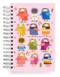 Owls pink Jumbo Journal