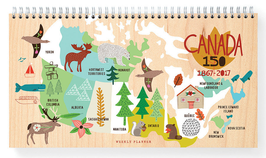Canada map Weekly Planner