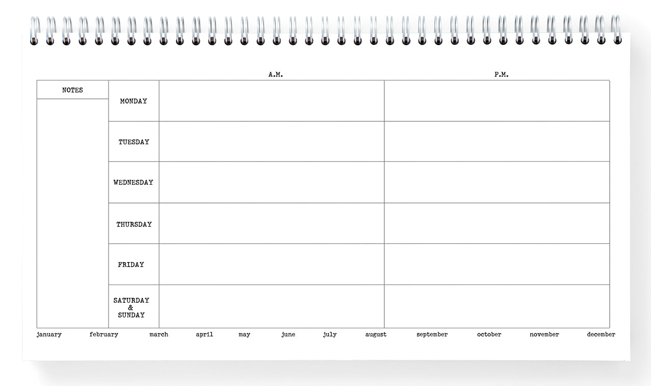 Painted Pattern Weekly Planner Ecojotstore
